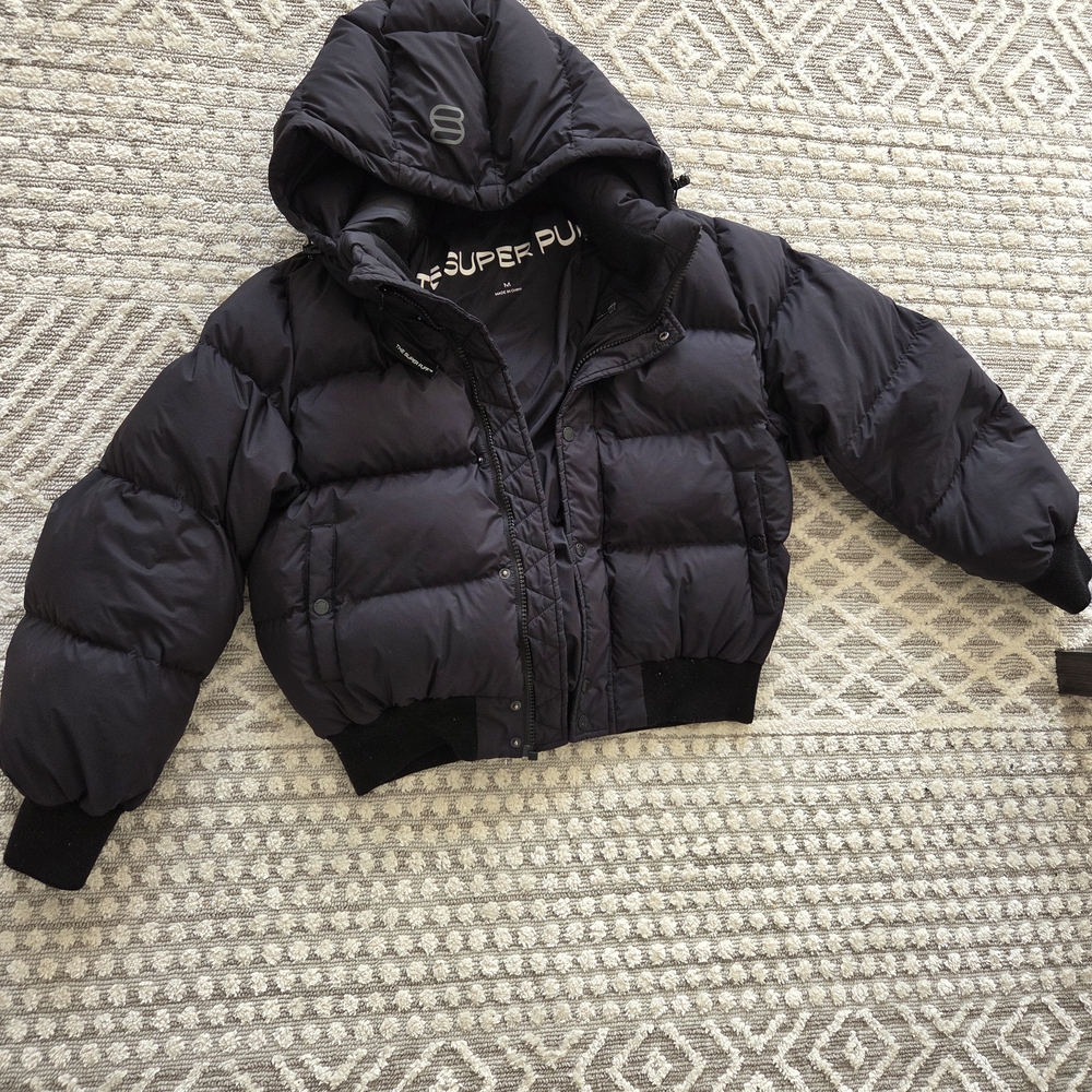 Superdry Charcoal Kids Puffer Jacket
